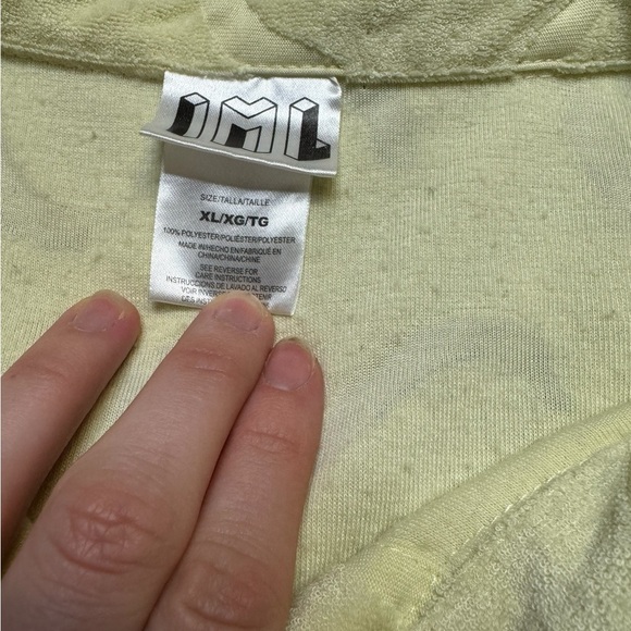 🌼 IML Isaac Morris Pastel Yellow Textured Short Sleeve Button Up Shirt XL 🌼 - Picture 4 of 4